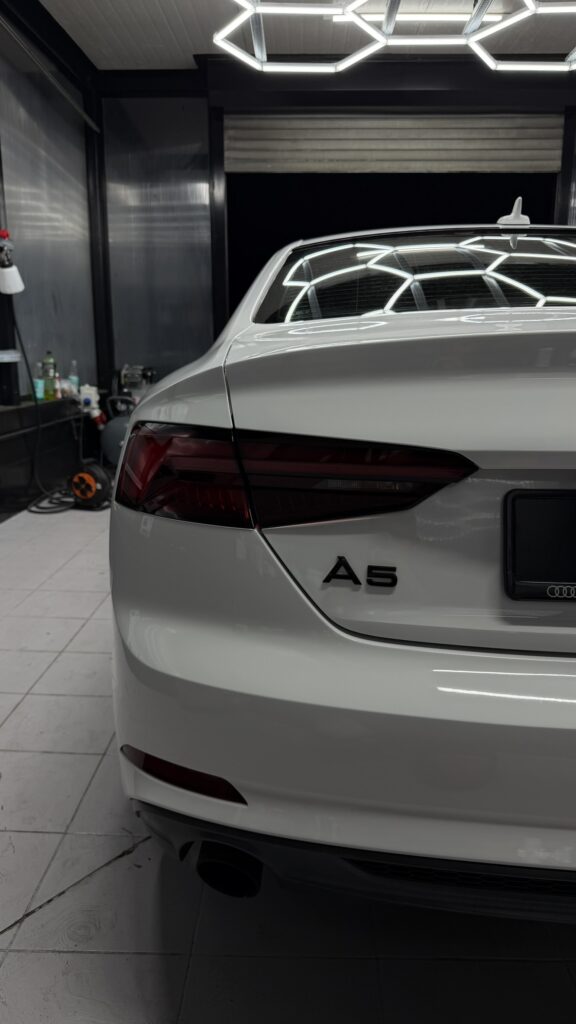 Tylna część Audi A5 po korekcie i zabezpieczeniu lakieru